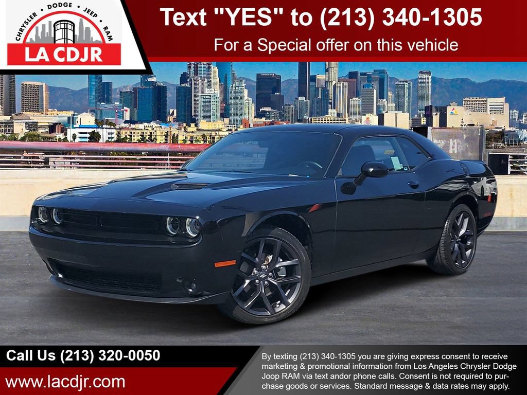Used 2023 Dodge Challenger SXT w/ Blacktop Package RWD image 1
