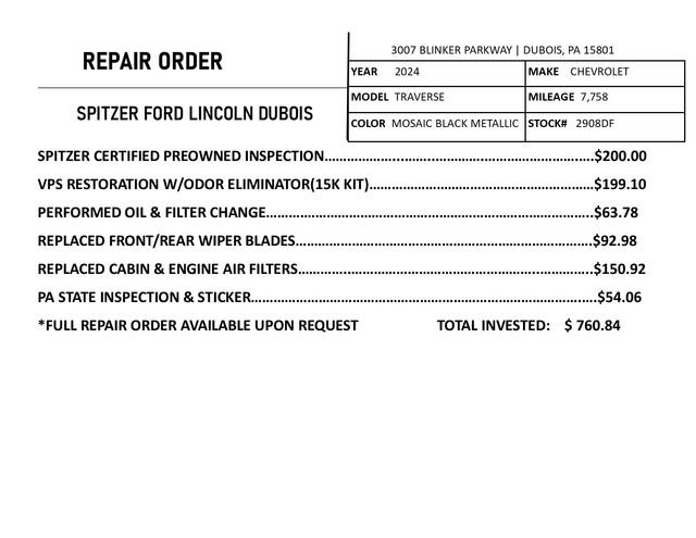 Used 2024 Chevrolet Traverse RS image 4
