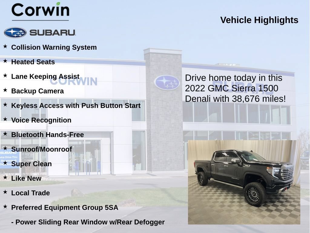 Used 2022 GMC Sierra 1500 Denali w/ Denali Reserve Package AWD/4WD image 6