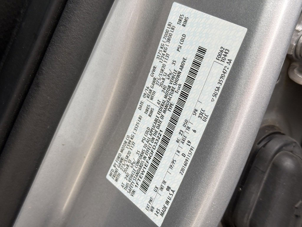 Used 2016 Ford F150 Platinum w/ Equipment Group 701A Luxury image 12