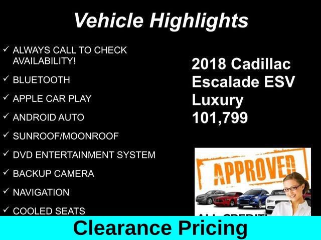 Used 2018 Cadillac Escalade ESV Luxury AWD/4WD image 10