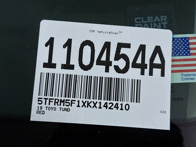 Certified 2019 Toyota Tundra SR image 10