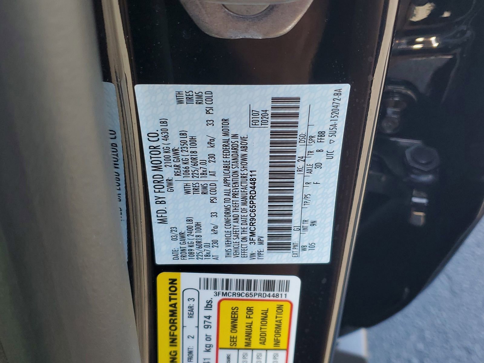 Certified 2023 Ford Bronco Sport Outer Banks w/ Tech Package AWD/4WD image 31