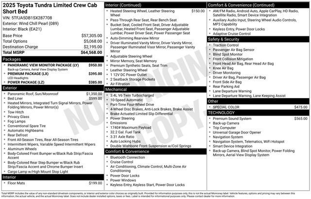 Used 2025 Toyota Tundra Limited AWD/4WD image 37