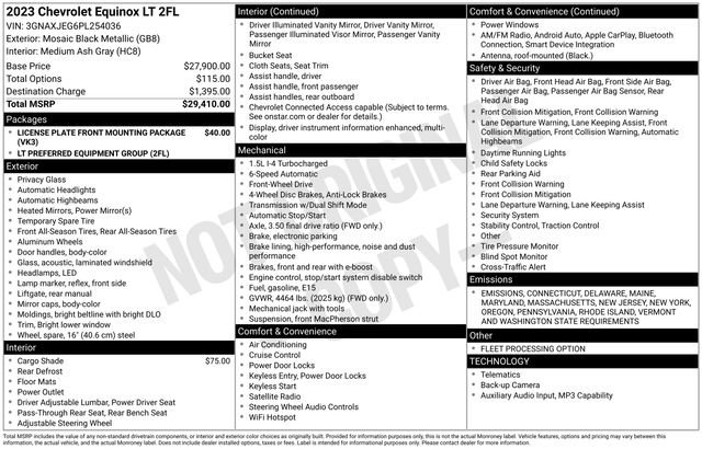 Used 2023 Chevrolet Equinox LT image 24