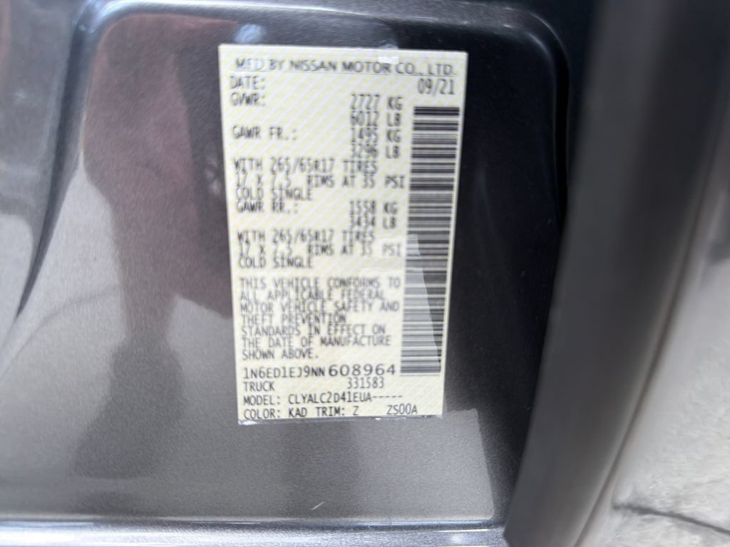 Used 2022 Nissan Frontier SV RWD image 33