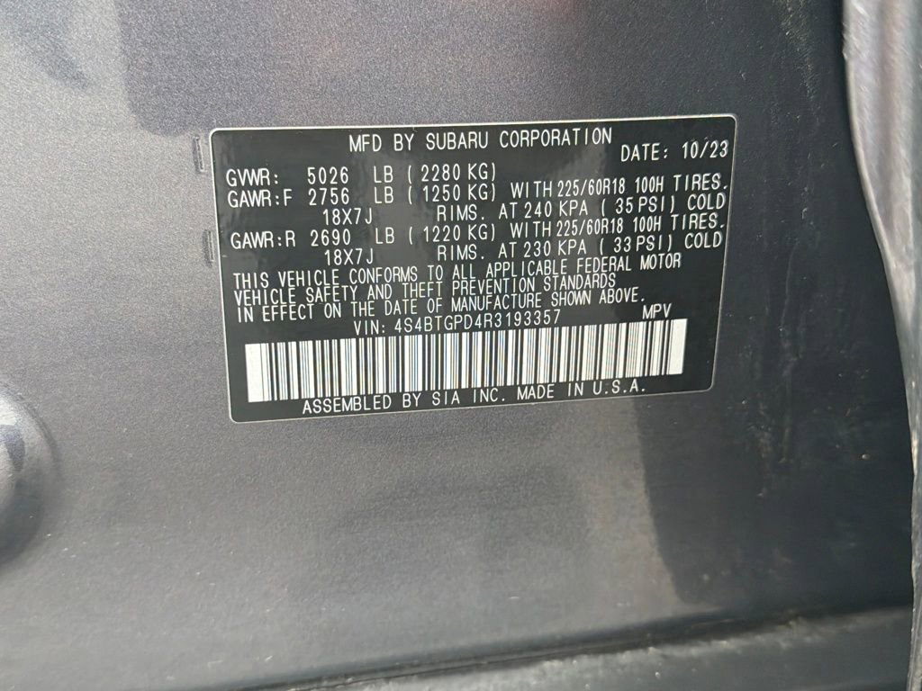 Used 2024 Subaru Outback Touring XT image 33