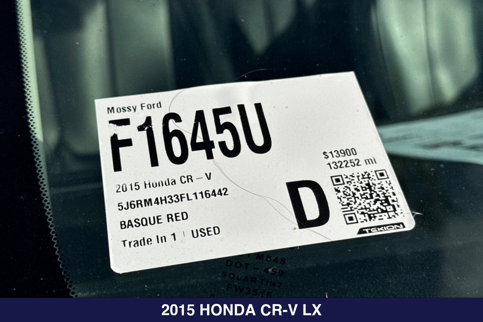 Used 2015 Honda CR-V LX image 2