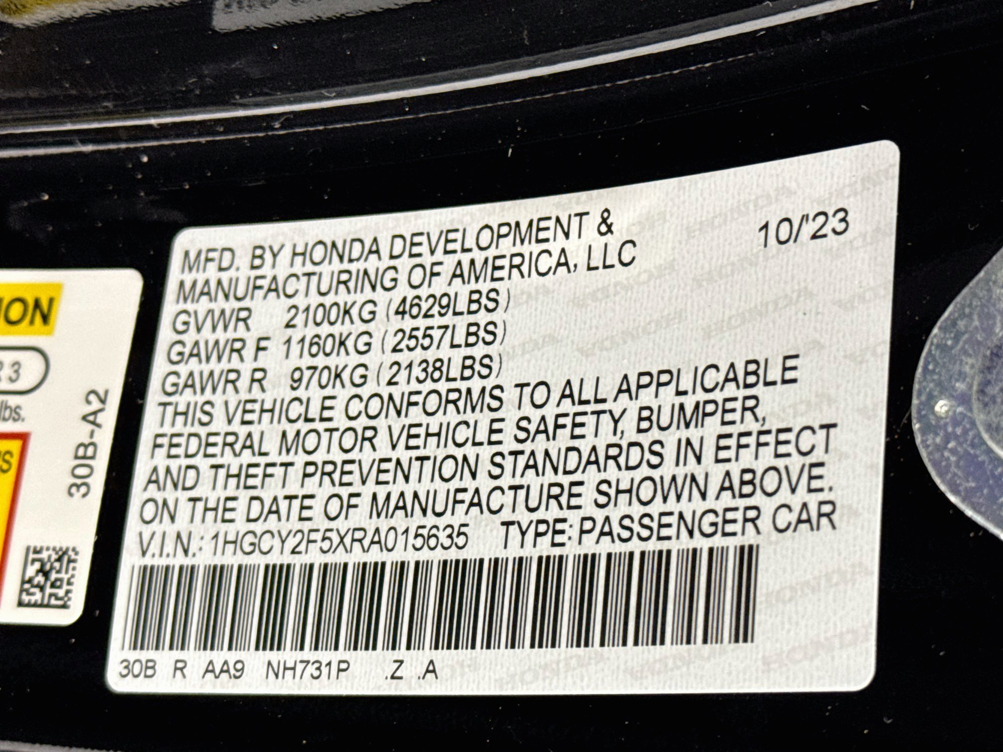 Certified 2024 Honda Accord Sport image 29