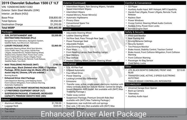 Certified 2019 Chevrolet Suburban LT AWD/4WD image 5