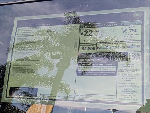 New 2026 Land Rover Range Rover Sport Dynamic SE AWD/4WD image 19