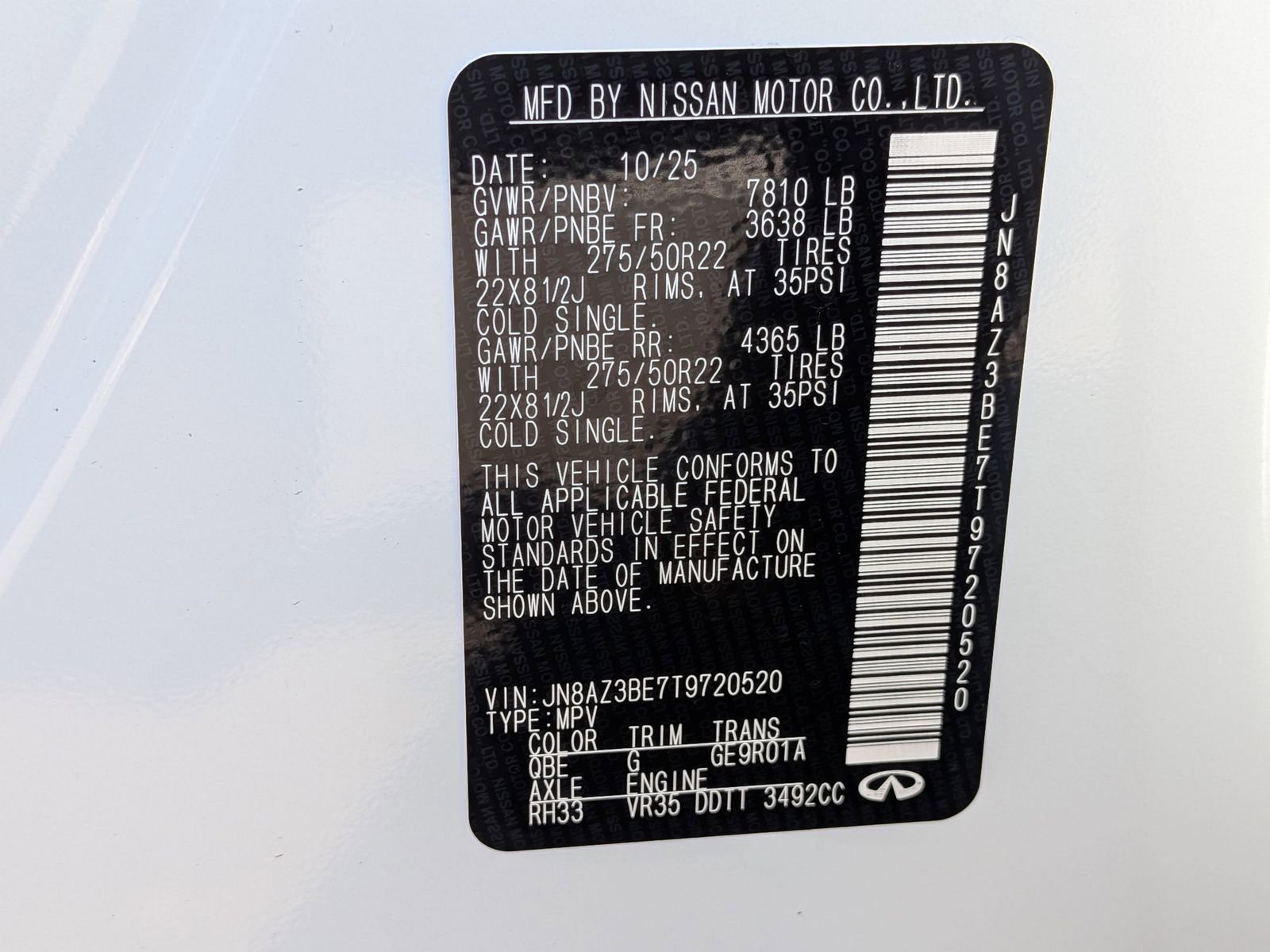 New 2026 INFINITI QX80 Luxe w/ Cargo Package image 41