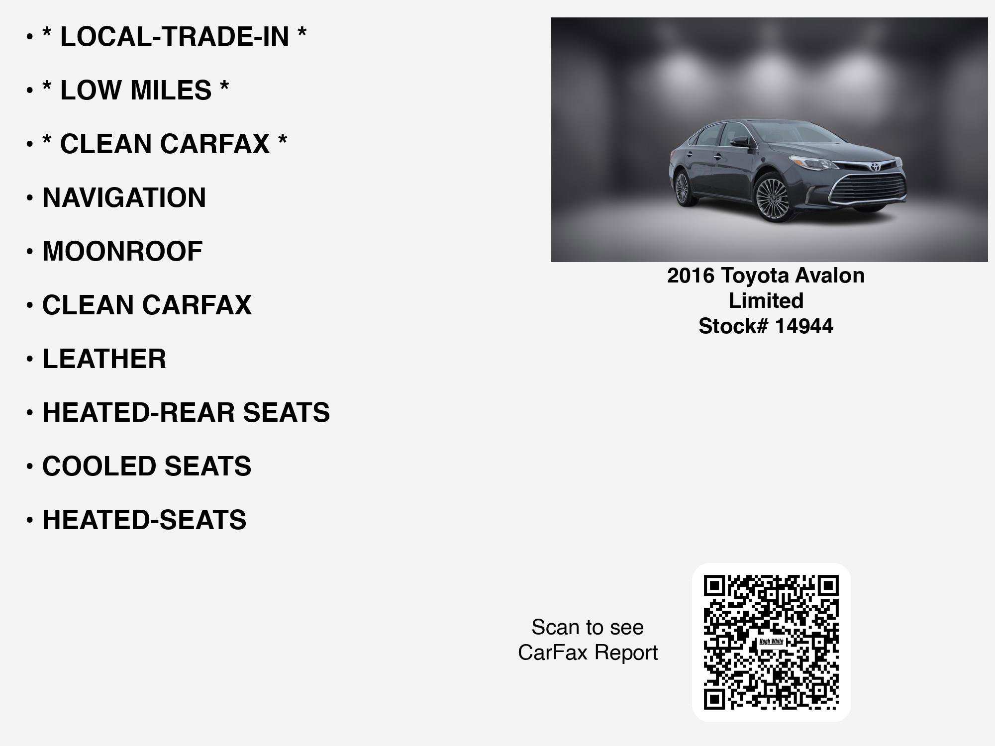 Used 2016 Toyota Avalon Limited image 7