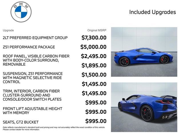 Used 2020 Chevrolet Corvette Stingray Preferred Cpe w/ 2LT Preferred Equipment Group image 3