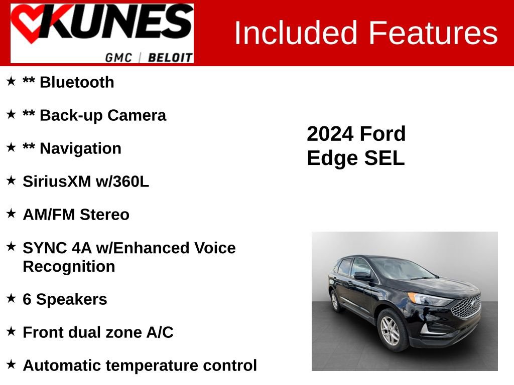 Used 2024 Ford Edge SEL AWD/4WD image 2