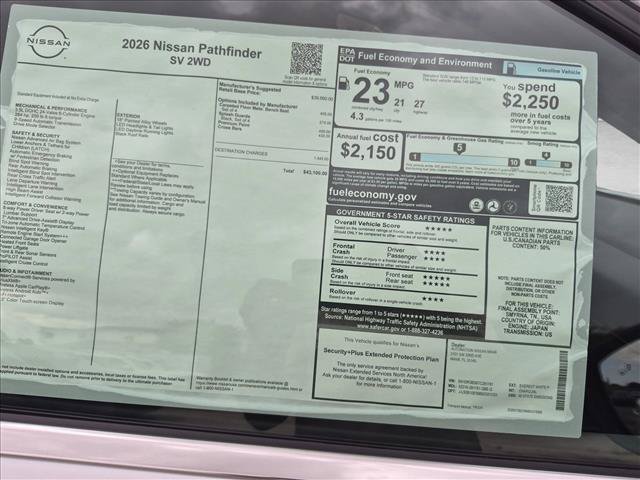 New 2026 Nissan Pathfinder SV FWD image 16