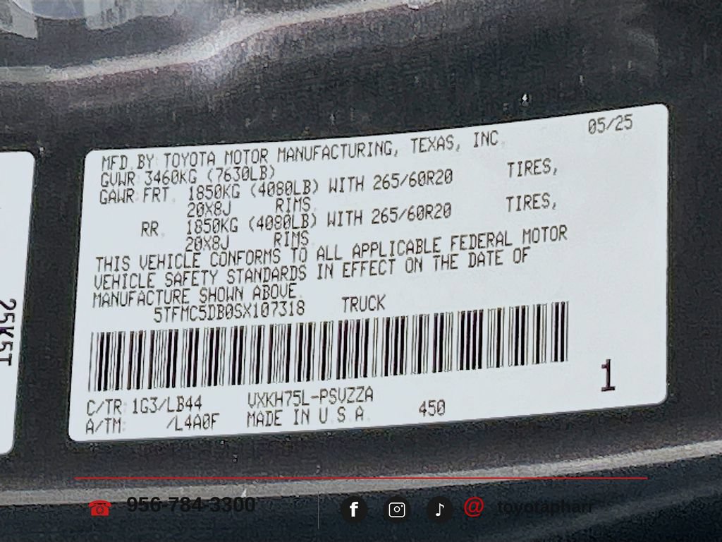 Used 2025 Toyota Tundra 1794 Edition AWD/4WD image 31