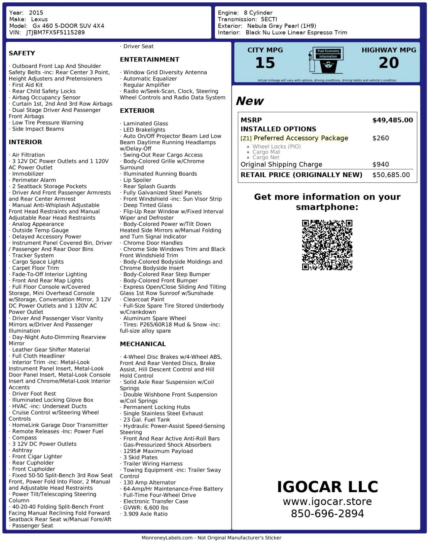 Used 2015 Lexus GX 460 image 2