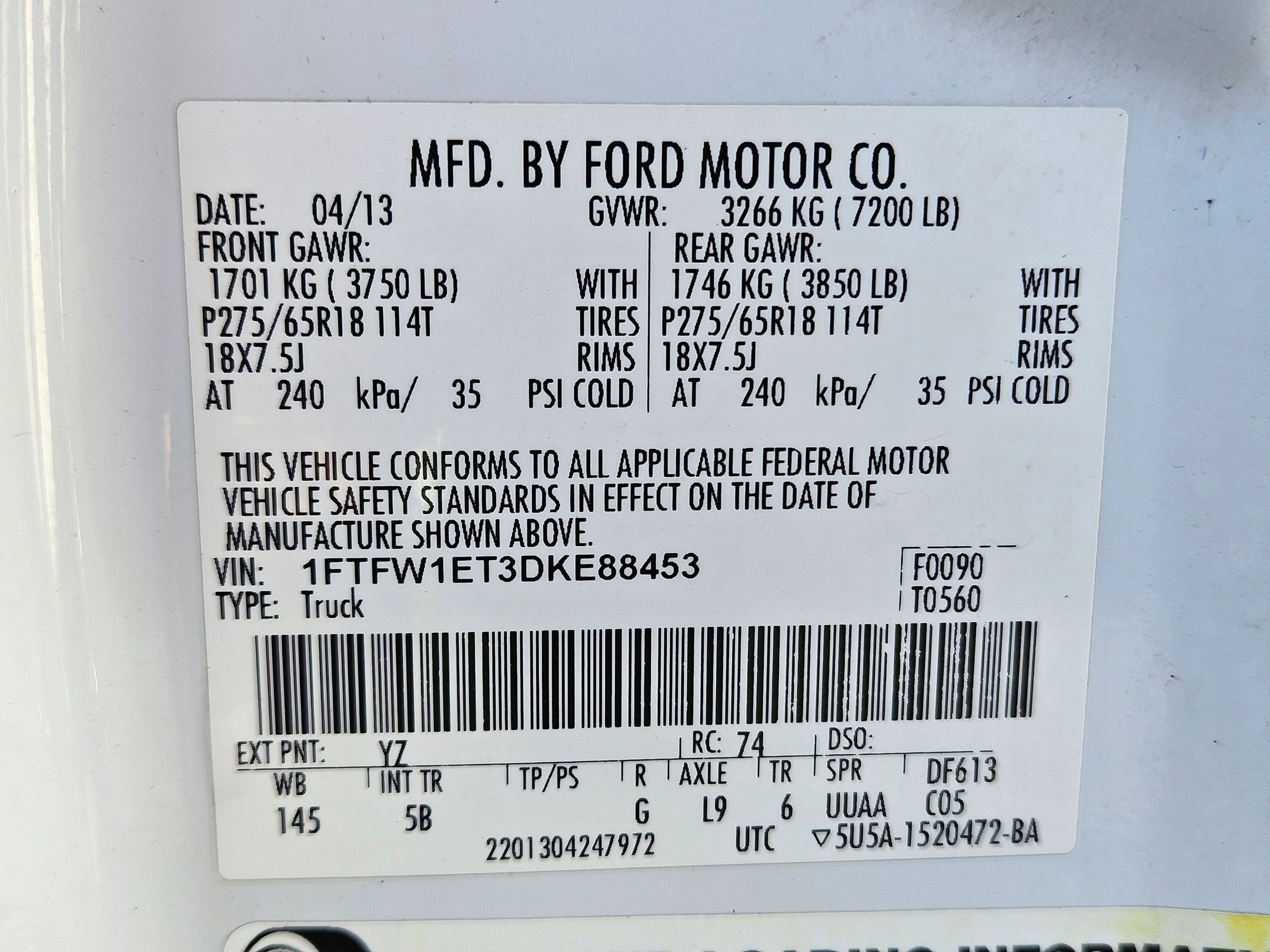 Used 2013 Ford F150 FX4 w/ Luxury Equipment Group AWD/4WD image 37