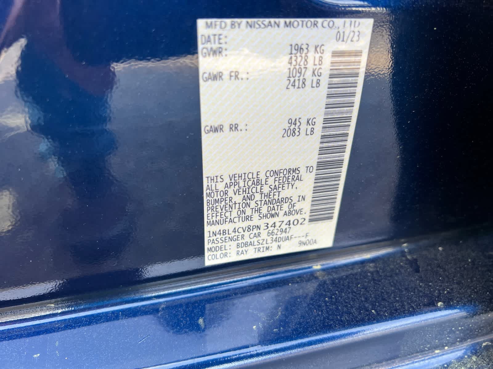 Certified 2023 Nissan Altima 2.5 SR w/ SR Premium Package FWD image 17