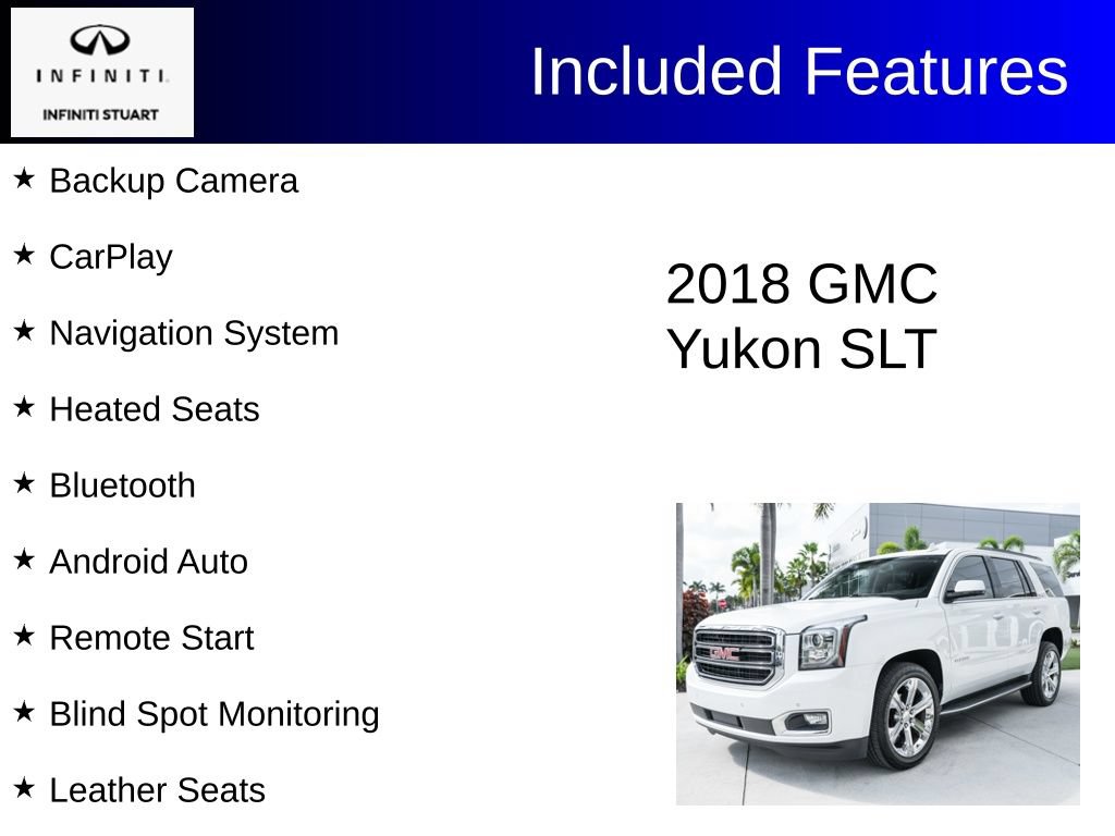 Used 2018 GMC Yukon SLT RWD image 2
