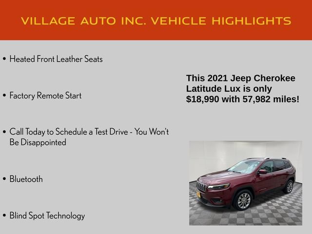 Used 2021 Jeep Cherokee Latitude Lux FWD image 14