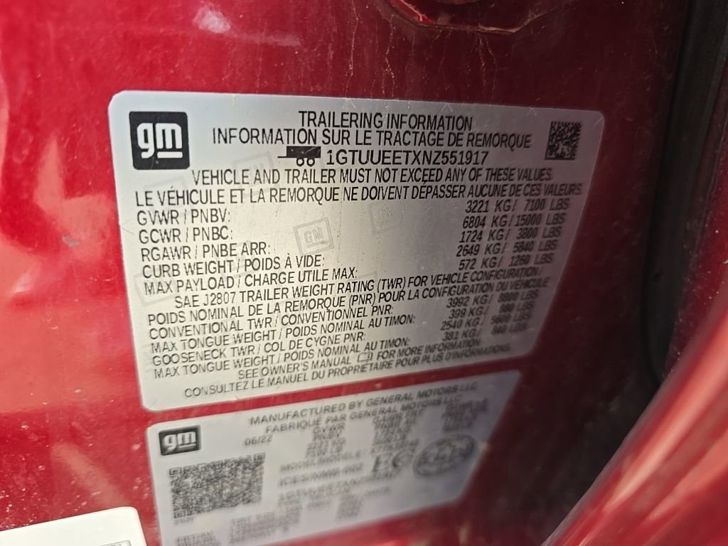 Used 2022 GMC Sierra 1500 AT4 w/ AT4 Premium Package image 11