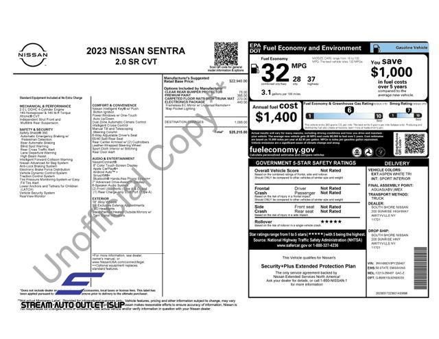 Used 2023 Nissan Sentra SR w/ Electronics Package image 40