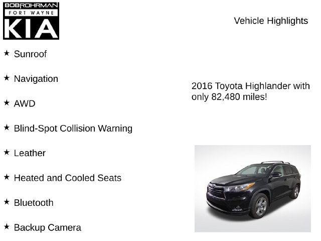 Used 2016 Toyota Highlander Limited AWD/4WD image 7