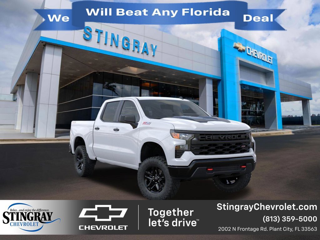 New 2026 Chevrolet Silverado 1500 Custom Trail Boss w/ LPO, Dark Essentials Package AWD/4WD image 1