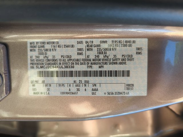 Used 2019 Lincoln MKC Select w/ Select Plus Package image 15