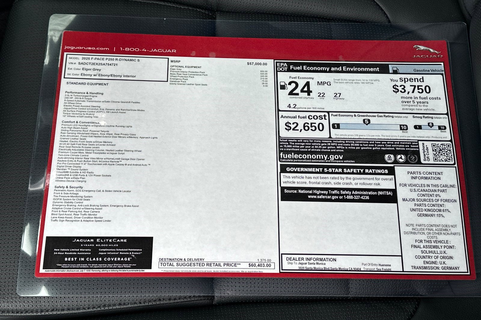 New 2025 Jaguar F-PACE R-Dynamic S image 29