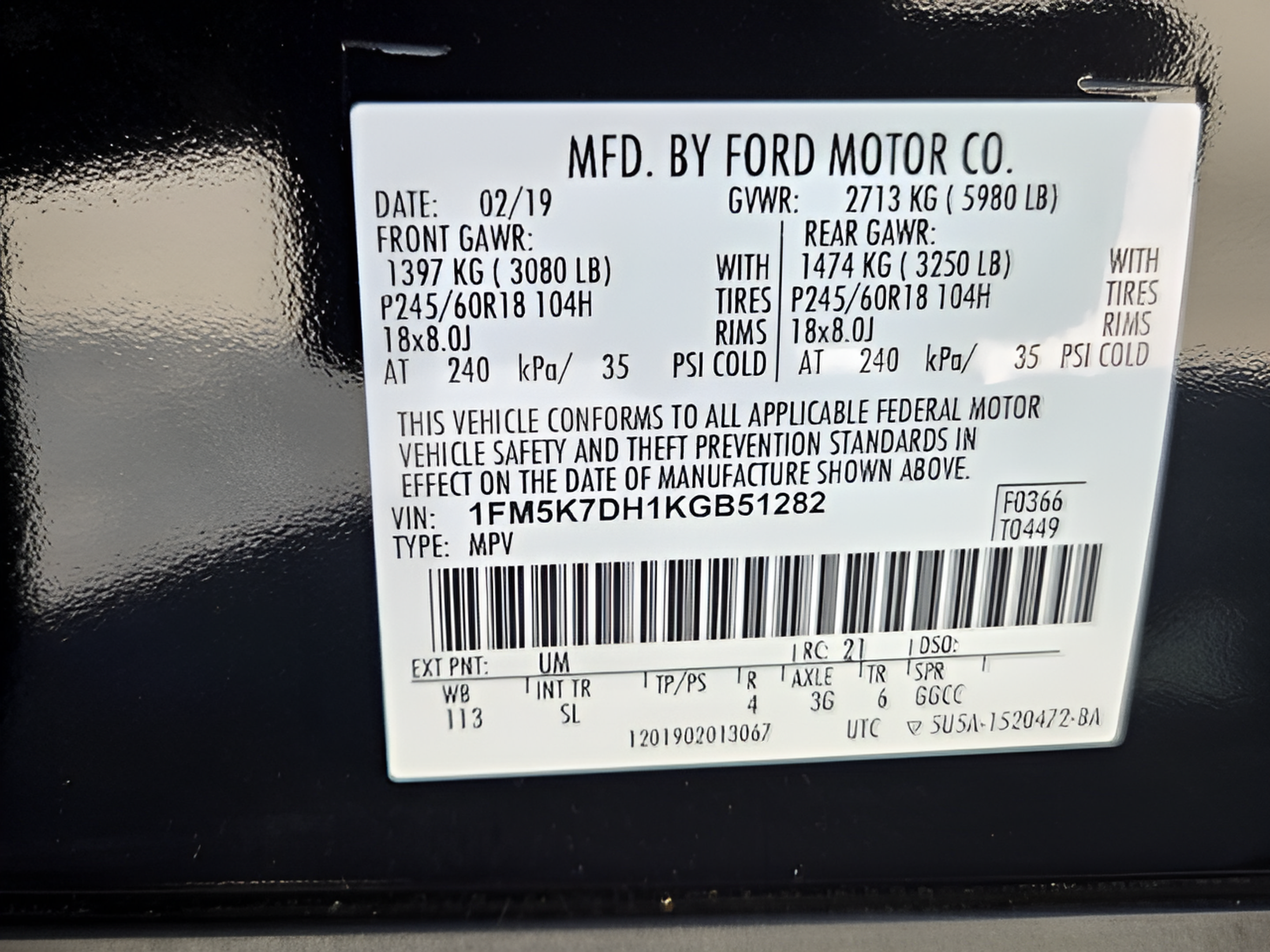 Used 2019 Ford Explorer XLT w/ Equipment Group 202A FWD image 31