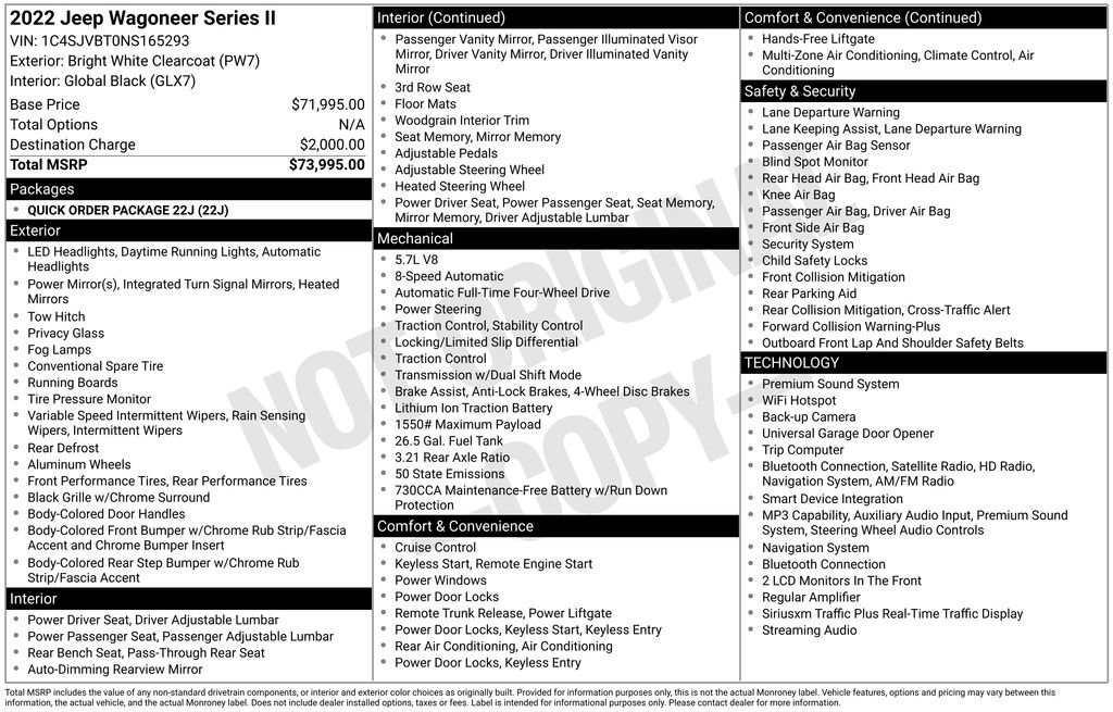 Used 2022 Jeep Wagoneer Series II image 4