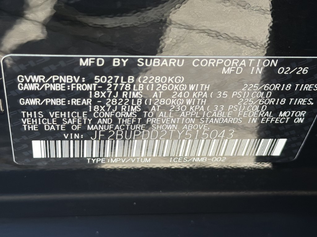 Certified 2026 Subaru Outback Limited AWD/4WD image 36