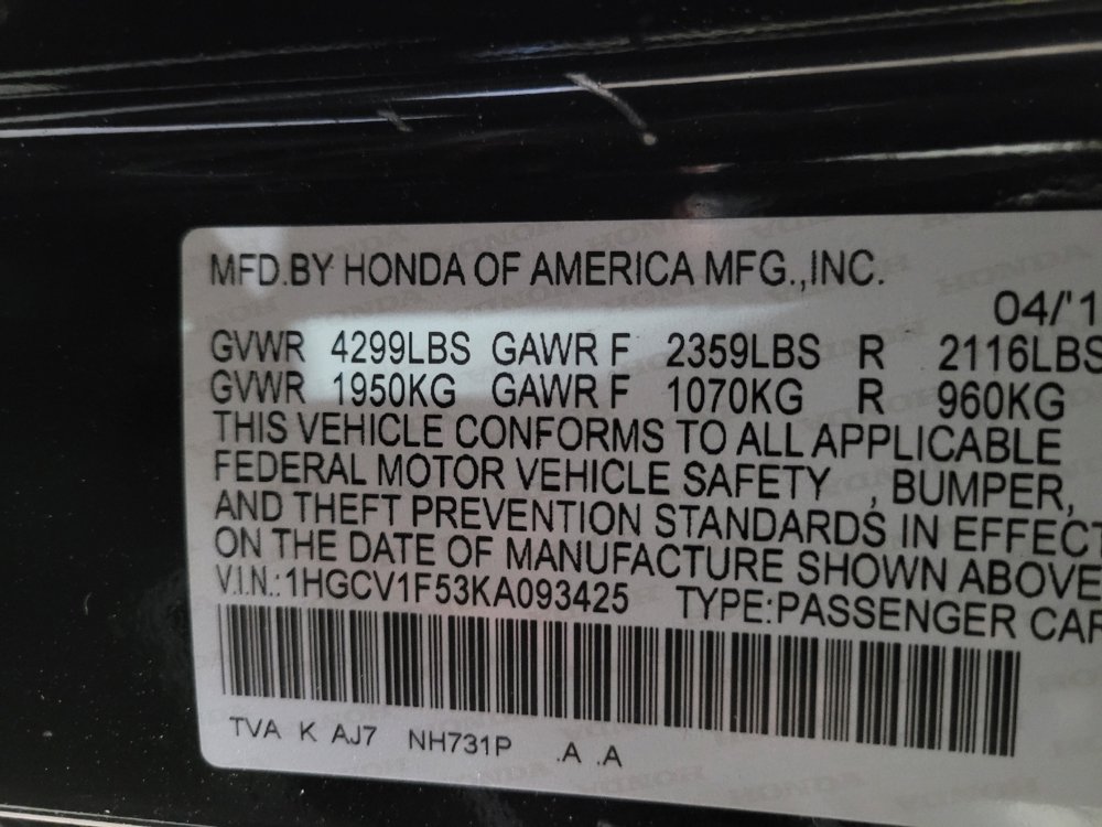 Used 2019 Honda Accord EX-L image 33