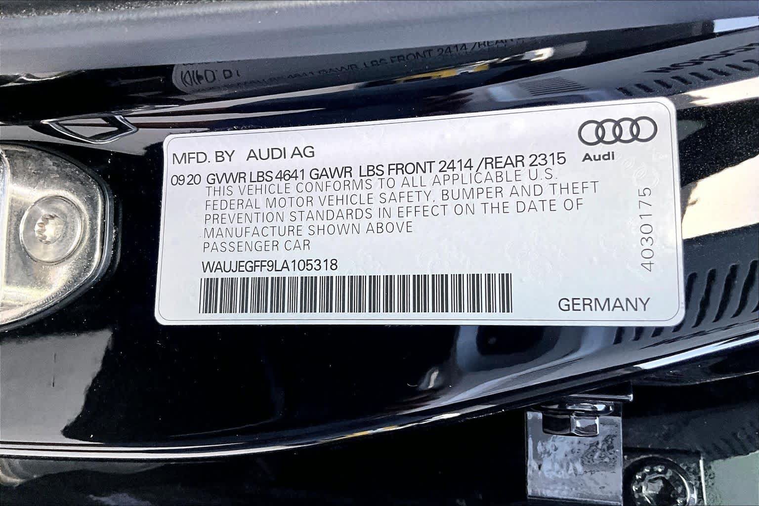 Used 2020 Audi A3 2.0T Premium Plus w/ Premium Plus Package AWD/4WD image 33