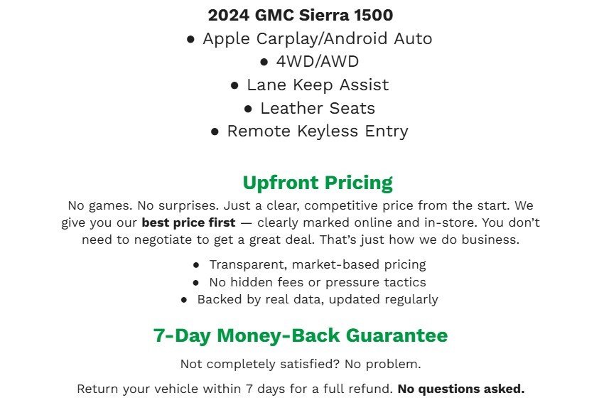 Used 2024 GMC Sierra 1500 AT4 w/ AT4 Premium Package AWD/4WD image 2