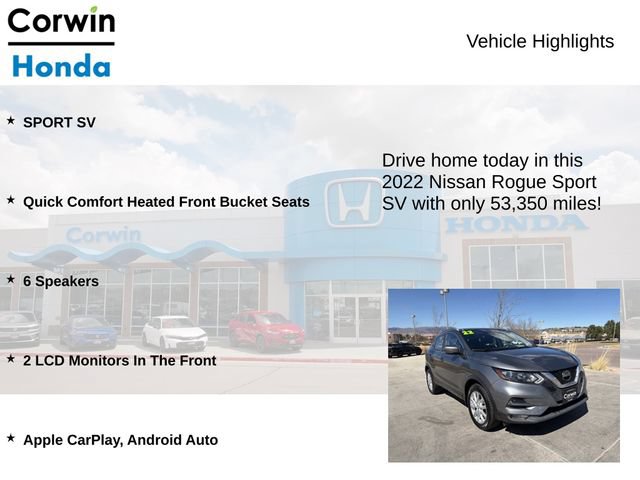 Used 2022 Nissan Rogue Sport SV AWD/4WD image 6