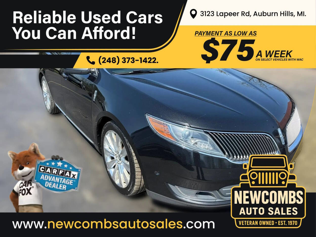 Used 2013 Lincoln MKS AWD image 1