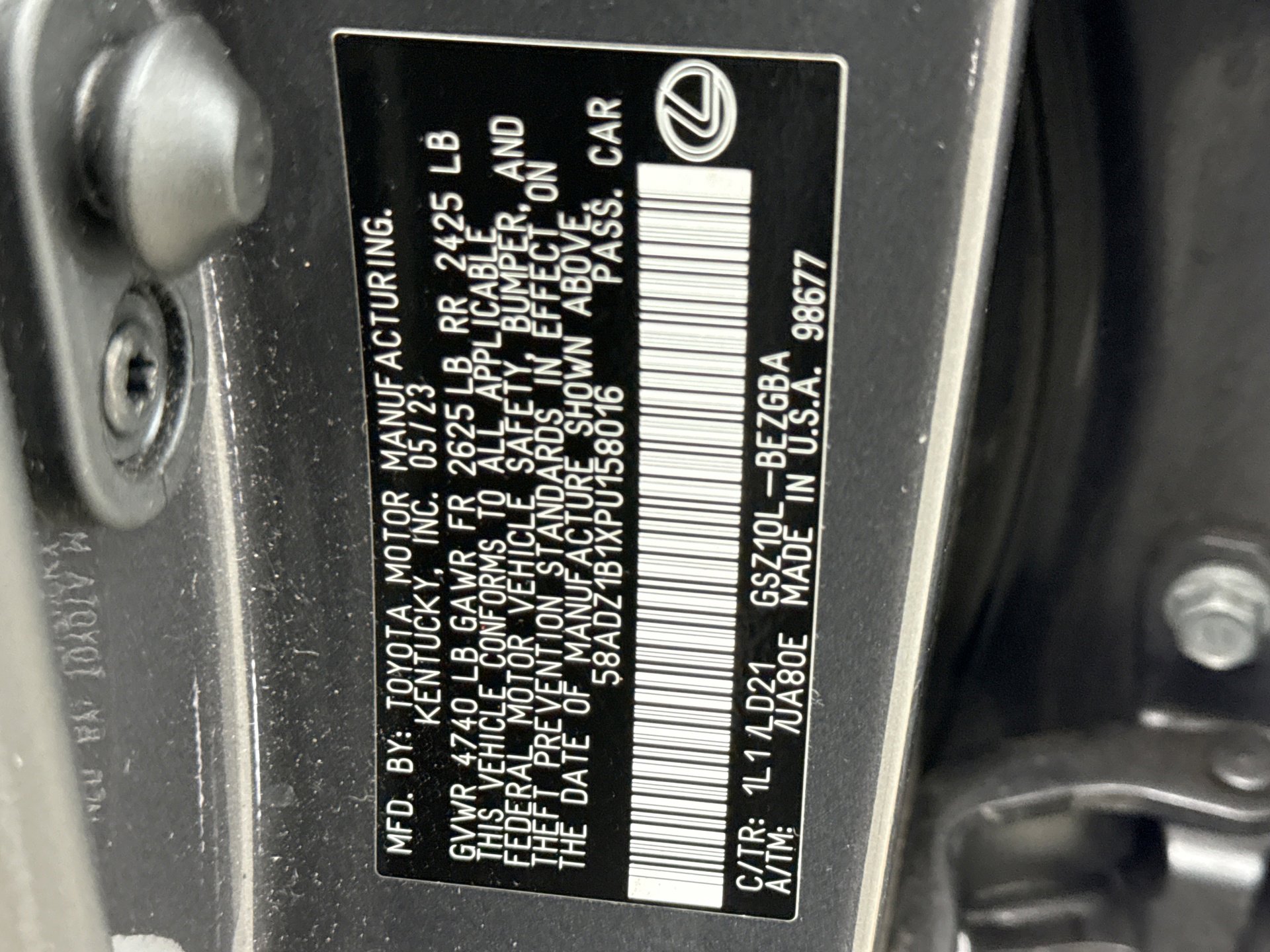 Used 2023 Lexus ES 350 w/ Premium Package image 24