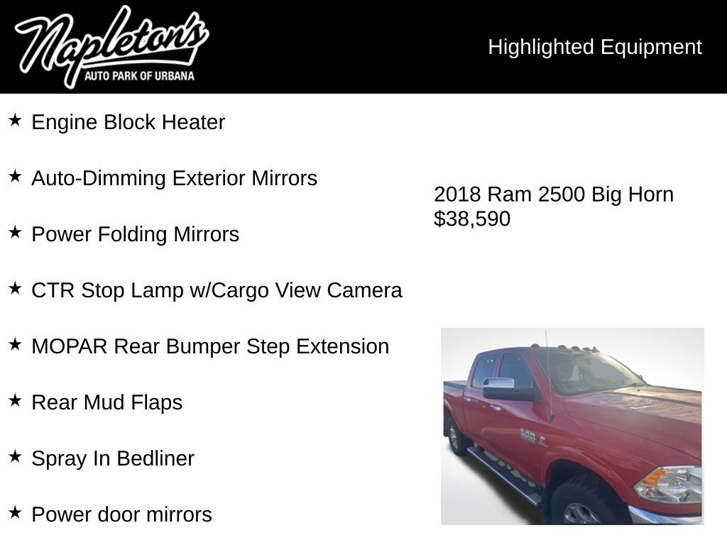 Used 2018 RAM 2500 Big Horn w/ Harvest Edition image 6