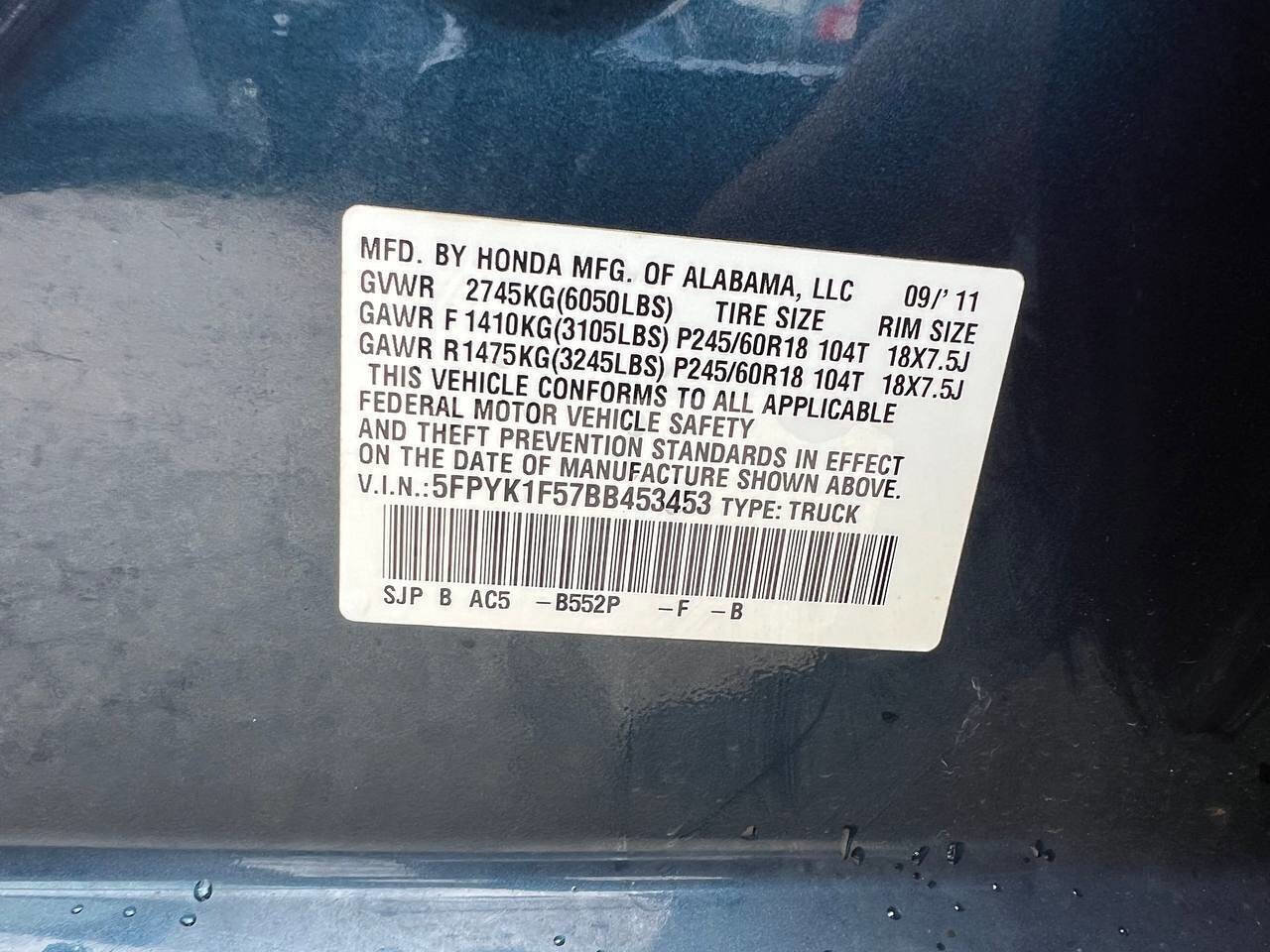 Used 2011 Honda Ridgeline RTL image 23