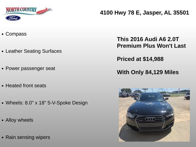 Used 2016 Audi A6 2.0T Premium Plus w/ Premium Plus Package AWD/4WD image 25
