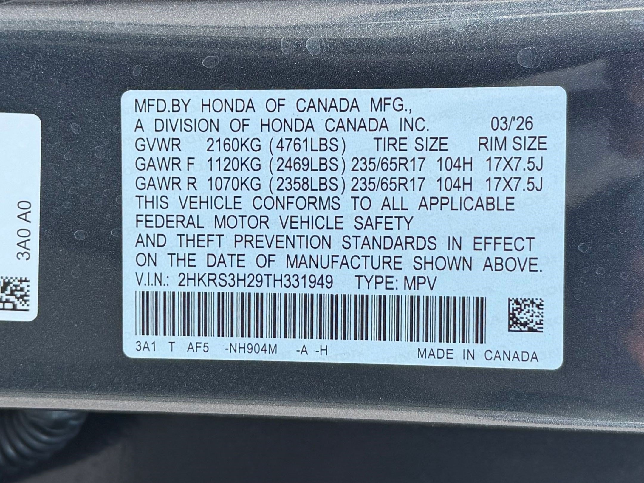 Certified 2026 Honda CR-V LX image 24