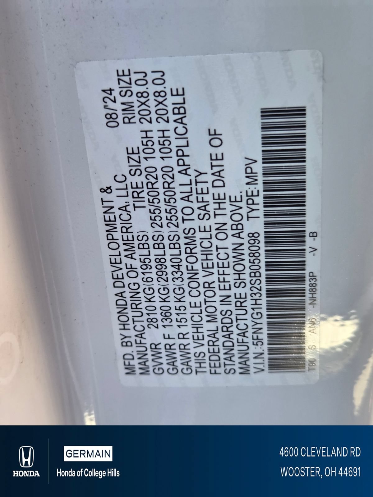Used 2025 Honda Pilot Sport image 27