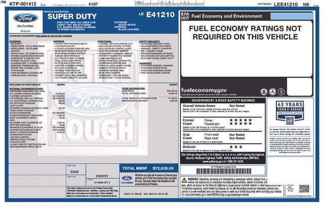 Used 2020 Ford F250 Lariat w/ Lariat Ultimate Package image 35