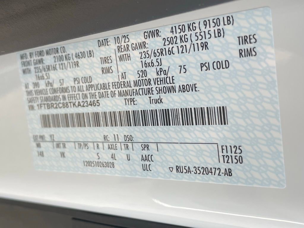 New 2026 Ford Transit 250 148 Medium Roof w/ Exterior Upgrade Package image 17