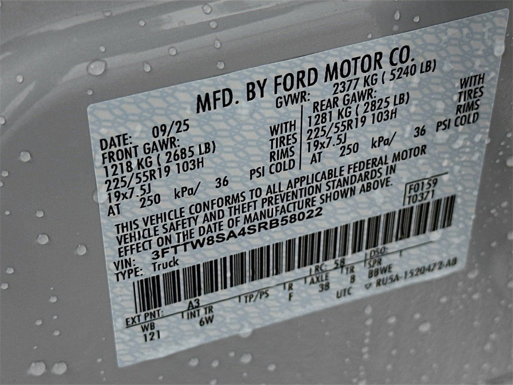 New 2025 Ford Maverick Lariat w/ Black Appearance Package image 32