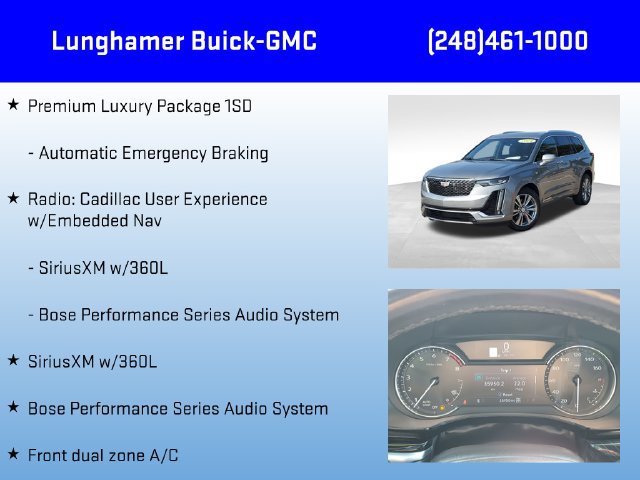 Certified 2024 Cadillac XT6 Premium Luxury w/ LPO, Floor Liner Package AWD/4WD image 12